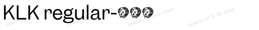KLK regular字体转换